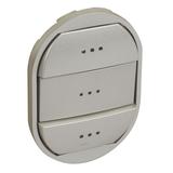 CELIANE - KLAWISZ POTRÓJNY PODŚWIETLANY TYTANOWY, Legrand