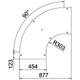 LBD 90 450 R3 FT Pokrywa łuku 90°