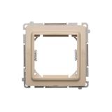 Simon Basic Adapter (przejściówka) na osprzęt standardu 45 × 45 mm. Montaż do puszki na łapki i wkręty beż BMA45M/12 KONTAKT