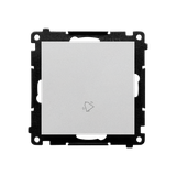 Simon 55 Przycisk zwierny /dzwonek/ szybkozłączka Aluminium mat TD1.01/143 KONTAKT