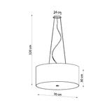 Sollux Żyrandol OTTO 70 biały SL.0789