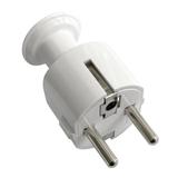 Wtyczka prosta Uni-Schuko 16A, 230V, biała