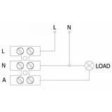 CZUJNIK RUCHU CR-1, MAX 1200W, AC220-240V, 50/60HZ, KĄT DZIAŁANIA 180*, ZASIĘG 10M ± 1,8- 2,5M, IP44