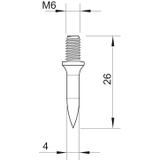 903, KOŁEK OBO Z GW.M6 DŁ.TRZ.18MM.