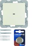 BERKER B.Kwadrat/S.1 KNX RF quicklink Przycisk pojedynczy płaski krem 85655282 HAGER