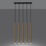 Sollux Lampa Wisząca PASTELO 5L złoty połysk SL.1198