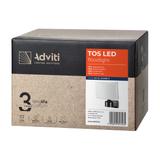 TOS LED 30W naświetlacz ogrodowy LED 2200lm IP65 4000K PC czarny AD-NL-6148BL4 ORNO