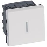 Mosaic Łącznik Schodowy 2 Moduły Biały Z Możliwością Podświetlenia 16Ax-250V 077094 LEGRAND