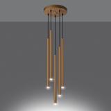 Sollux Lampa wisząca PASTELO 5P złota SL.1174