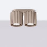 SOLLUX Plafon AURA 2 taupe GU10 ; SL.1815