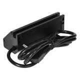 Gniazdo meblowe z uchwytem na telefon i przewodem 1,5m 2x2P+Z czarne FS-12/B ORNO
