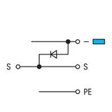 Złączka do elementów wykonawczych z PE 2,5mm2 /50szt./ 280-572/281-411 WAGO