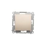 Simon 54 Łącznik schodowy bez piktogramu 16A 250V zaciski śrubowe złoty mat DW6A.01/X/44 KONTAKT
