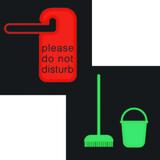 BERKER W.1 Folia do sygnalizatora świetln. symbol nie przeszkadzać/proszę posprzatać 19058011 HAGER