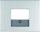 BERKER K.5 Płytka czołowa do gniazda głośnikowego i gniazda ładowania USB aluminium 10357003 HAGER