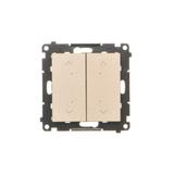 Simon 55 Łącznik/Przycisk roletowy zwierny podwójny elektroniczny Szampański mat TEZ2.01/144 KONTAKT