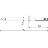 Drążek izolacyjny, wyk. ze złączem zębatym, dł. 670 mm