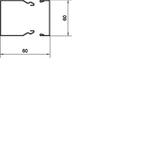 tehalit.LFS Kanał stalowy 60x60mm, biały