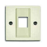 BASIC55 Pokrywa z pierścieniem nośnym Do 1 złącza Modular Jack kremowy