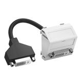 MTS-DVI F RW1, Wspornik multimedia DVI z kbl., gn.-gn.