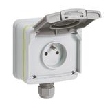 Green:Gniazdo 2P+Z Plexo 090471 LEGRAND