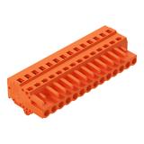 MCS-MIDI Classic gniazdo 14-bieg. pomarańczowe raster 5,08 mm /25szt./ WAGO
