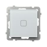 Sonata Touch Łącznik dotykowy schodowy/krzyżowy z podświetleniem Białe szkło szronione