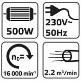 Dmuchawa elektryczna 500W, wydajność 2.2 m3/min