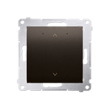 Simon 54 Lokalny sterownik roletowy z automatyczną kalibracją i programowalną pozycją ulubioną brąz