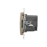 Simon 54 Ładowarka 2 x USB 2.1 A 5V DC 230V złoty mat