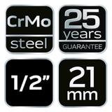 Nasadka udarowa 1/2", 21 x 38mm, Cr-Mo