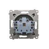 Simon 54 Gniazdo bez uziemienia z przesłonami 16A z. śrub. antracyt