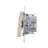 Simon 54 Łącznik krzyżowy 10A 250V szybkozłączka kremowy DW7.01/41 KONTAKT