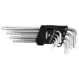 Klucze pięciokątne TS10-50, zestaw 9 szt.