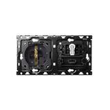 Simon 100 Zestaw 2-krotny: 1 gniazdo+1 łącznik schodowy+1 ładowarka USB SmartCharge 21 A