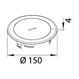 tehalit.VE-EE Zestaw pokrywa+puszka R02 2xM45 schuko pł Keyst Typ1 o.cynk srebro