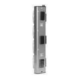 Gniazda meblowe, kuchenne montowane na rzepy 4x2P+Z INOX, FS-1 ORNO