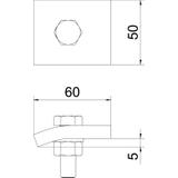KWS/5, KĄTOWNIK ZACISK.KWS/5+ŚRUB.WZM