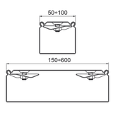 PZKR100/3 POKRYWA KORYTKA Z ZAMKIEM 0,5MM