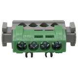 Listwa Zaciskowa 4-Otwory Zielona IP2X Z4 004830 LEGRAND