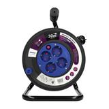 Przedłużacz bębnowy 4 gniazda (Schuko) kabel PVC H05VV-F 3x1.5mm2 długość - 30m Termik Prz OR-AE-131