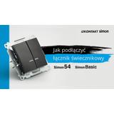 Simon Basic Łącznik świecznikowy 10A 250V szybkozłączka biały BMW5.01/11 KONTAKT