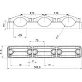 Uchwyt kabla siłowego KO75/3 potrójny OPATÓWEK