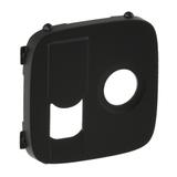 VALENA ALLURE - PLAKIETKA CZARNA GNIAZDA TV + RJ 45, Legrand