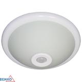 PLAFONIERA TAZAN Z CZUJ. PODCZER. 2X40W E27 IP20 FI-40 SZKŁO+STAL+PLASTIK