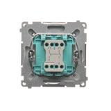 Simon Basic Łącznik dwubiegunowy 10A 250V szybkozłączka srebrny mat BMW2.01/43 KONTAKT