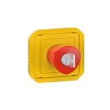 NOWE PLEXO - PRZYCISK WŁĄCZENIA AWARYJNEGO NA KLUCZ MECHANIZM 3 A - 250 V 069548L LEGRAND