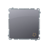 Simon Basic Przycisk dzwonek 10A szybkozłączka srebrny mat