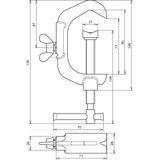 Zacisk uziemiający do rur 10-60 mm, wariant B, 6-16 mm2, TG/tZn