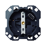 Simon 100 Gniazdo z/u Schuko i zintegrowaną ładowarką 1xUSB SmartCharge 21A 5V D/C (mechanizm bez ra